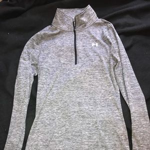 heather gray quarter zip